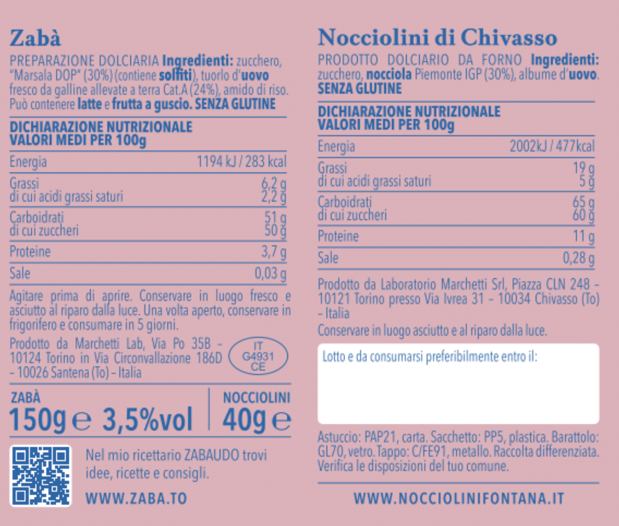 ZABÀ CON NOCCIOLINI