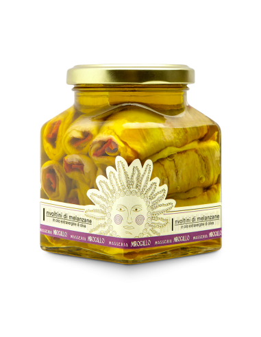 INVOLTINI DI MELANZANE IN OLIO EXTRAVERGINE DI OLIVA