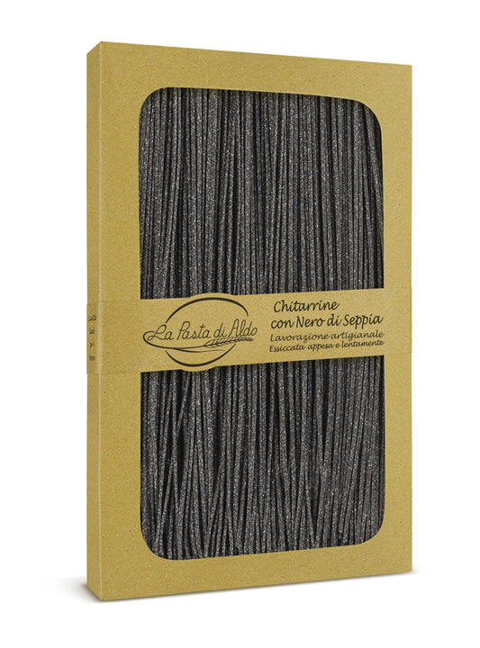 CHITARRINE AL NERO DI SEPPIA - PASTA ALL'UOVO