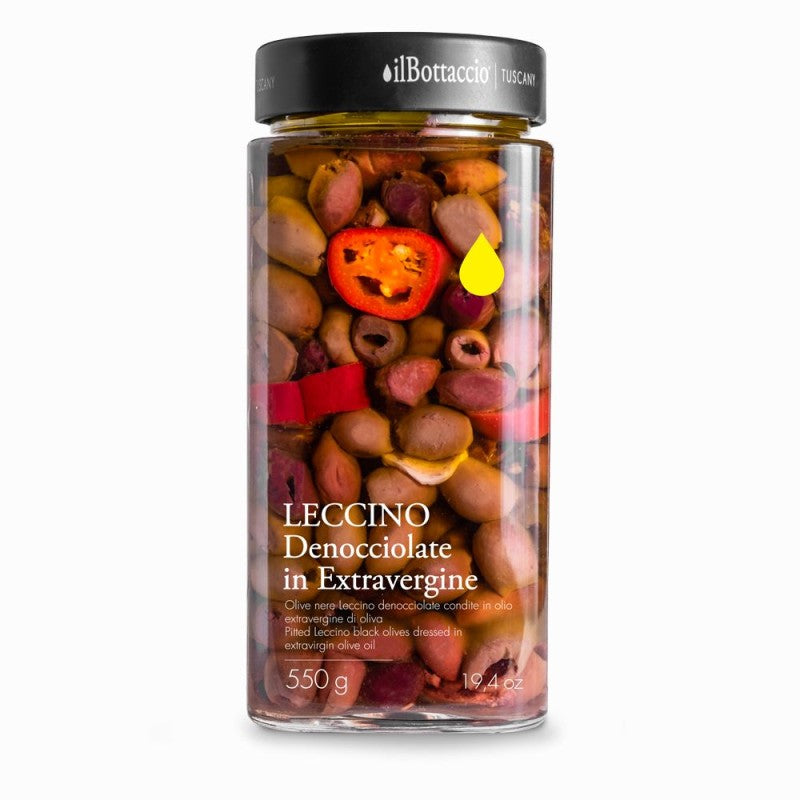 OLIVE LECCINO DENOCCIOLATE IN EXTRAVERGINE