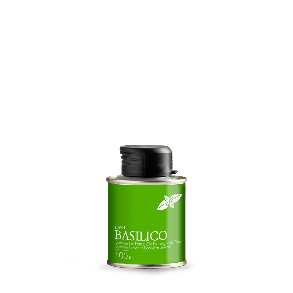 OLIO EXTRAVERGINE AL BASILICO