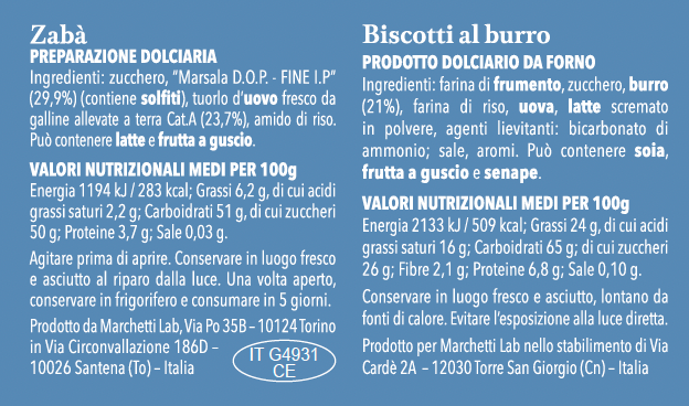 ZABÀ BREAK CON BISCOTTI AL BURRO