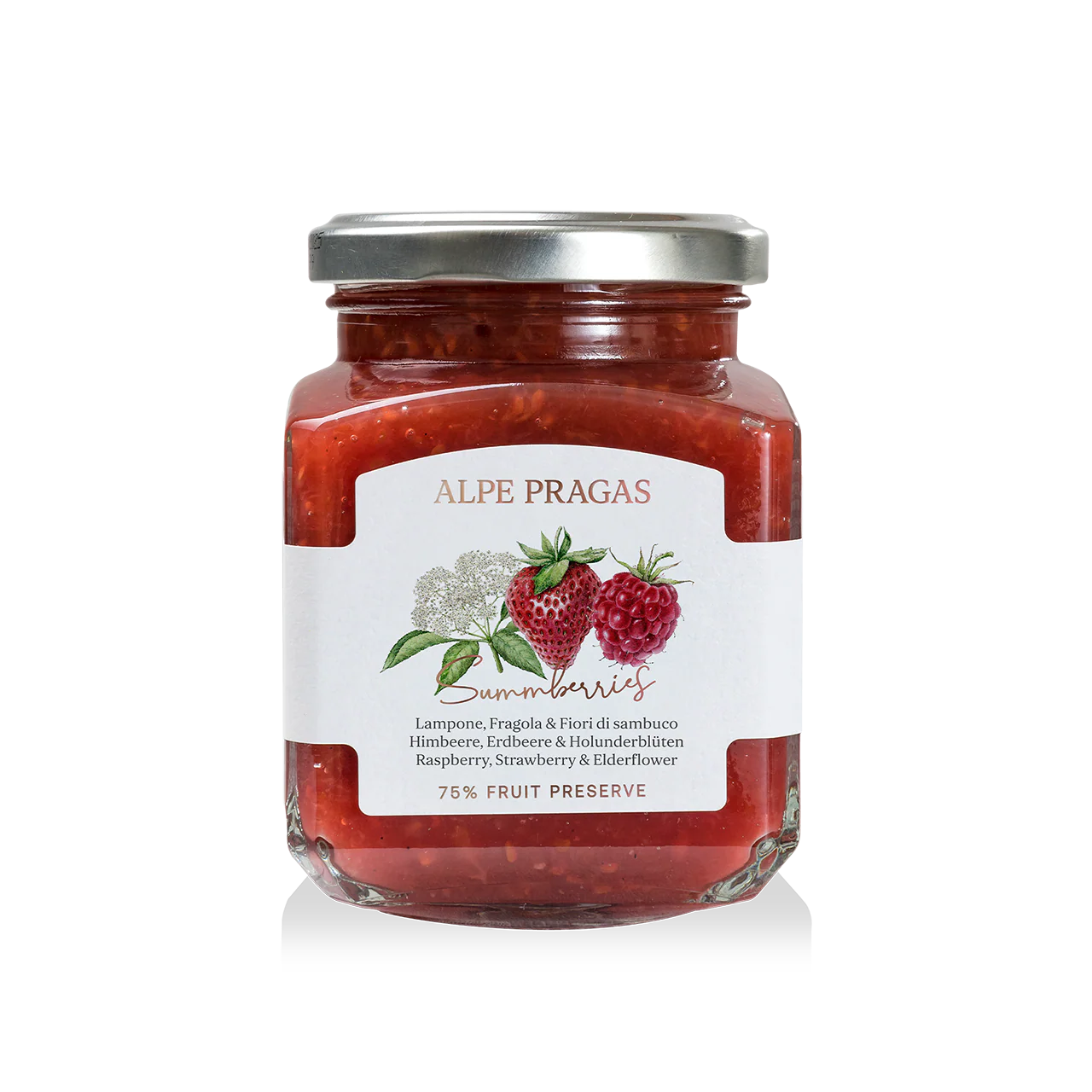 CONFETTURA DI LAMPONE FRAGOLA E FIORI DI SAMBUCO