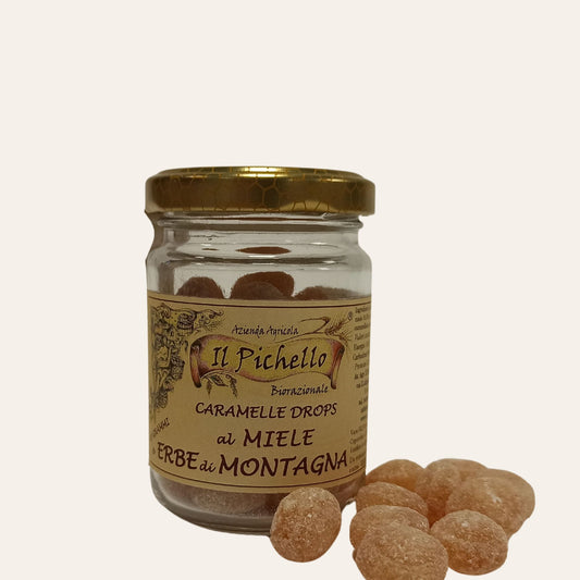 CARAMELLE AL MIELE E ERBE DI MONTAGNA