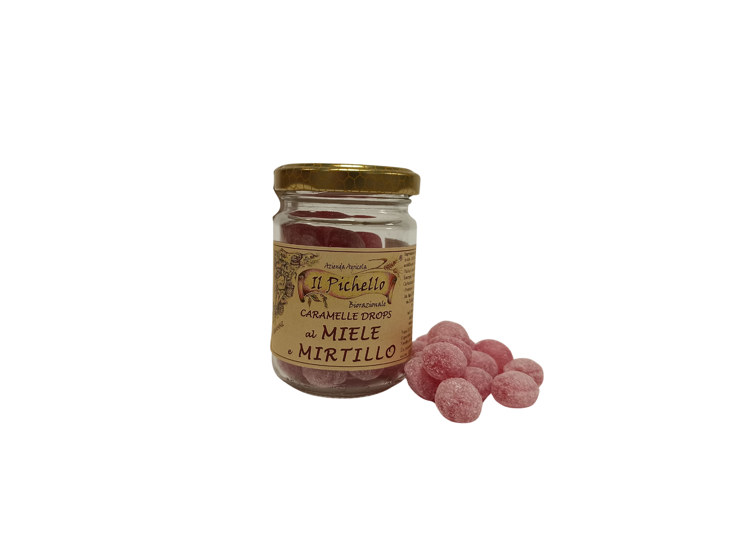 CARAMELLE AL MIELE E MIRTILLO