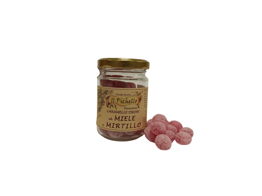 CARAMELLE AL MIELE E MIRTILLO