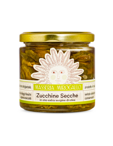 ZUCCHINE SECCHE IN OLIO EXTRAVERGINE DI OLIVA