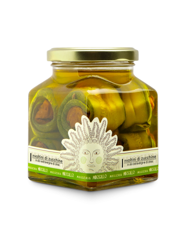 INVOLTINI DI ZUCCHINE IN OLIO EXTRAVERGINE DI OLIVA
