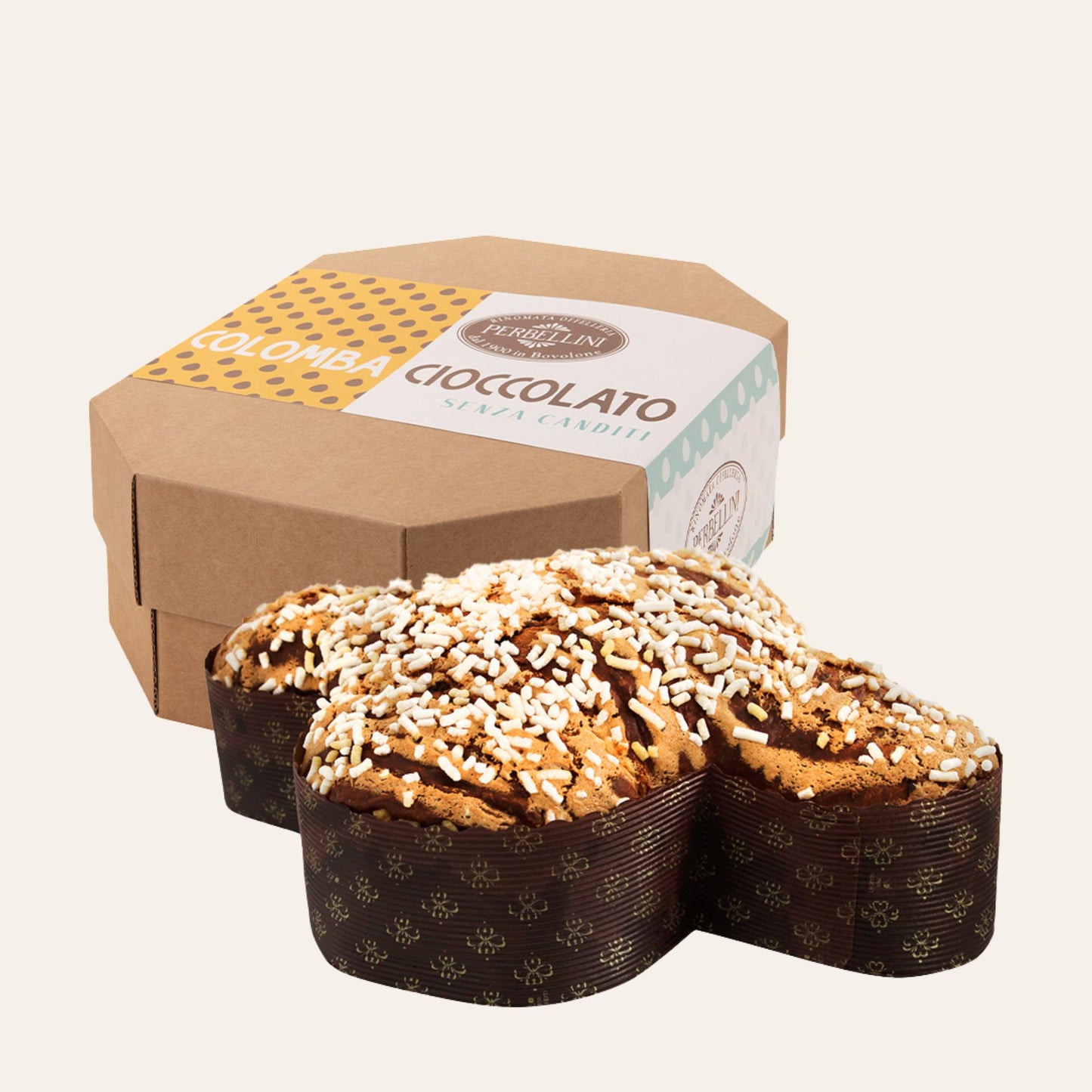 COLOMBA CIOCCOLATO SENZA CANDITI PERBELLINI