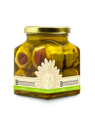 BOCCONCINI RIPIENI DI CARCIOFI IN OLIO EXTRAVERGINE DI OLIVA